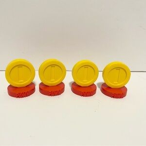 Nintendo Super Mario Chess Game Replacement Coin Money Pieces 2009 Cake Topper